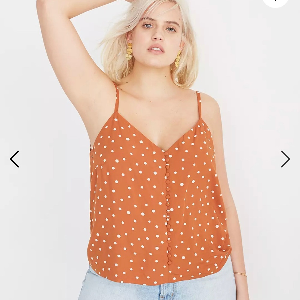 Button-Down Cami Top in Inkspot Dots by Madewell size:12